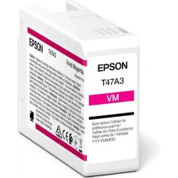 Epson UltraChrome Pro T47A30N Γνήσιο Μελάνι Εκτυπωτή InkJet Vivid Ματζέντα (C13T47A30N)