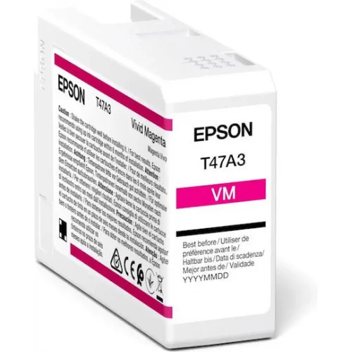 Epson UltraChrome Pro T47A30N Γνήσιο Μελάνι Εκτυπωτή InkJet Vivid Ματζέντα (C13T47A30N)