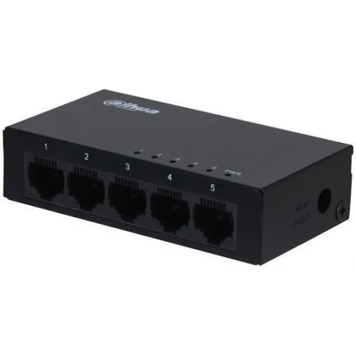 Dahua PFS3005-5GT v2 Unmanaged L2 Switch με 5 Θύρες Gigabit (1Gbps) Ethernet