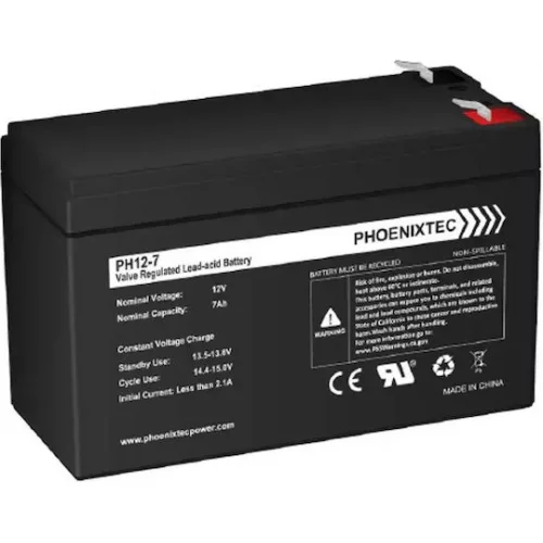 Bitmore Μπαταρία UPS με Χωρητικότητα 7Ah και Τάση 12V 112-90012MA 1τμχ