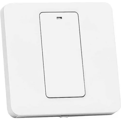Meross Χωνευτός Διακόπτης Τοίχου Wi-Fi Φωτισμού Μονός με Πλαίσιο Λευκός