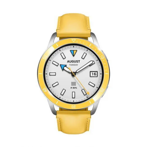 Λουράκι Δερμάτινο Κίτρινο (Xiaomi Watch 2 Pro / Watch S3) BHR7881GL