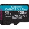 Kingston Canvas Go Plus microSDXC 128GB Class 10 U3 A2 UHS-I με αντάπτορα