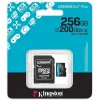 Kingston Canvas Go Plus microSDXC 256GB Class 10 U3 V30 A2 UHS-I με αντάπτορα