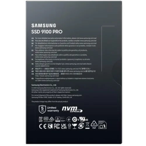 Samsung 9100 PRO SSD 4TB M.2 NVMe PCI Express 5.0