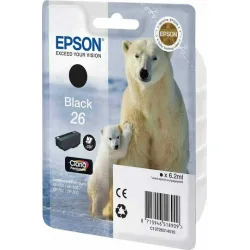 Epson 26 Γνήσιο Μελάνι Εκτυπωτή InkJet Μαύρο (C13T26014010 C13T26014012)