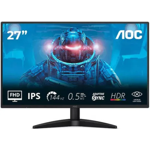 AOC 27B36X IPS HDR Monitor 27" FHD 1920x1080 144Hz με Χρόνο Απόκρισης 4ms GTG