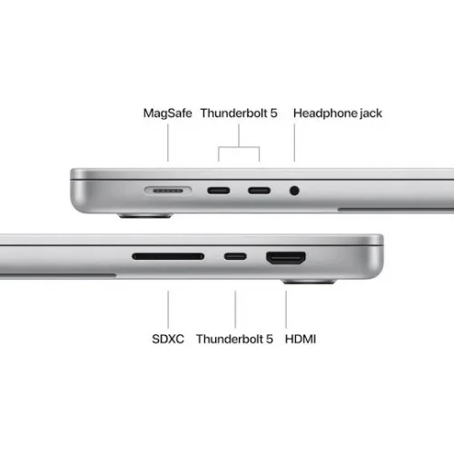 Apple MacBook Pro 16" (2024) 16.2" Retina Display 120Hz (M4-Pro 14‑core/24GB/512GB SSD/20-Core GPU) Silver (GR Keyboard)