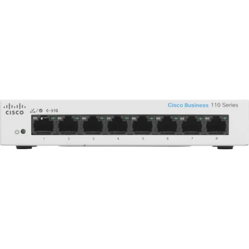 Cisco CBS110-8T-D Unmanaged L2 Switch με 8 Θύρες Gigabit (1Gbps) Ethernet