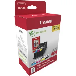 Canon CLI-551XL Γνήσιο Photo Value Pack με 4 Μελάνια Εκτυπωτή InkJet Κίτρινο / Κυανό / Ματζέντα / Μαύρο (6443B008)