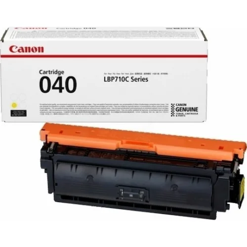 Canon 040 Γνήσιο Toner Laser Εκτυπωτή Κίτρινο 5400 Σελίδων (0454C001)