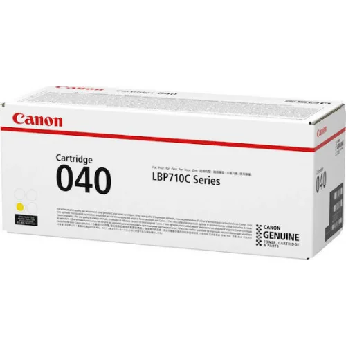 Canon 040 Γνήσιο Toner Laser Εκτυπωτή Κίτρινο 5400 Σελίδων (0454C001)