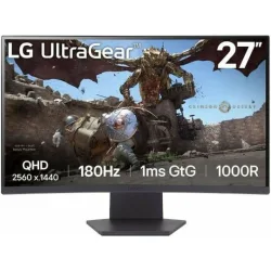LG UltraGear 27GS60QC-B VA HDR Curved Gaming Monitor 27" QHD 2560x1440 180Hz με Χρόνο Απόκρισης 1ms GTG