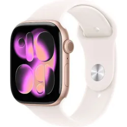 Apple Watch Series 11 Aluminium 42mm Αδιάβροχο με Παλμογράφο (Rose Gold Aluminium Case with Light Blush Sport Band - S/M) Apple Watch Series 11 Aluminium 42mm Αδιάβροχο με Παλμογράφο (Rose Gold Aluminium Case with Light Blush Sport Band - S/M)