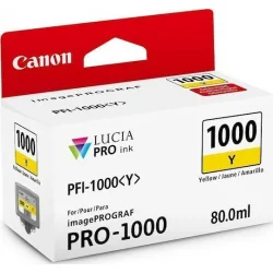 Canon PFI-1000 Γνήσιο Μελάνι Εκτυπωτή InkJet Κίτρινο (0549C001)