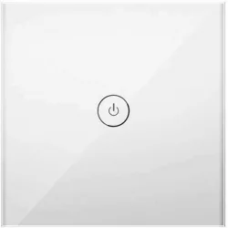 Meross Χωνευτός Διακόπτης Τοίχου Wi-Fi Φωτισμού Μονός με Πλαίσιο Λευκός Meross Χωνευτός Διακόπτης Τοίχου Wi-Fi Φωτισμού Μονός με Πλαίσιο Λευκός