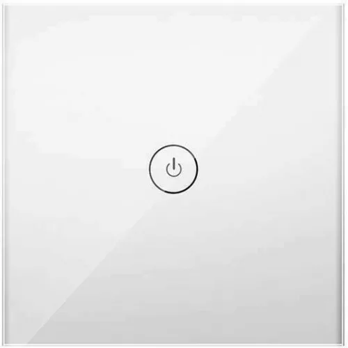 Meross Χωνευτός Διακόπτης Τοίχου Wi-Fi Φωτισμού Μονός με Πλαίσιο Λευκός