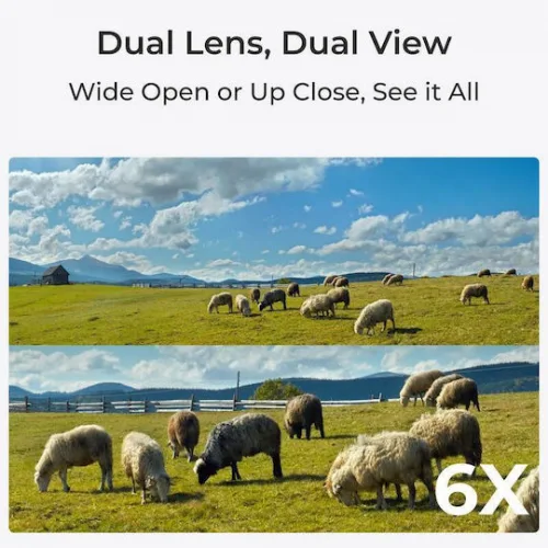 Reolink Trackmix IP Dual Κάμερα Παρακολούθησης 4G Full HD+ 4MP Αδιάβροχη Μπαταρίας με Αμφίδρομη Επικοινωνία