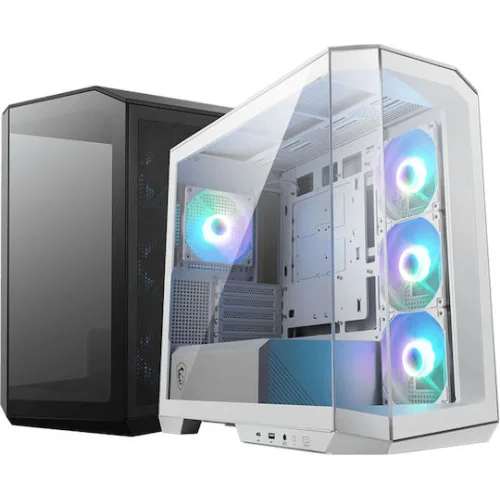 MSI MAG Pano M100R Gaming Micro Tower Κουτί Υπολογιστή με Πλαϊνό Παράθυρο Μαύρο