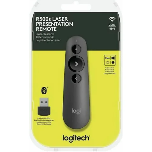 Logitech Presenter R500s με Κόκκινο Laser και Πλήκτρα Slideshow