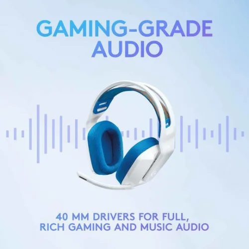 Logitech G335 Over Ear Gaming Headset με σύνδεση 3.5mm Λευκό