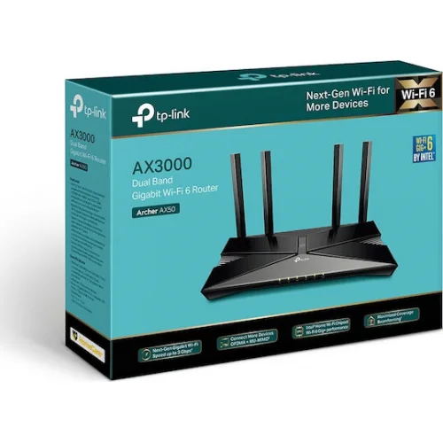 TP-LINK Archer AX50 v1 Ασύρματο Router Wi‑Fi 6 με 4 Θύρες Gigabit Ethernet