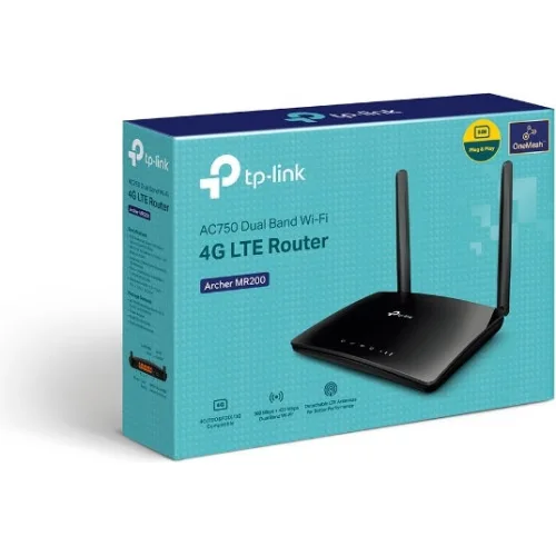 TP-LINK Archer MR200 v6 Ασύρματο 4G Mobile Router Wi‑Fi 5 με 4 Θύρες Ethernet TP-LINK Archer MR200 v6 Ασύρματο 4G Mobile Router Wi‑Fi 5 με 4 Θύρες Ethernet