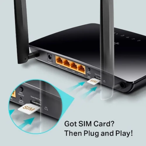 TP-LINK Archer MR200 v6 Ασύρματο 4G Mobile Router Wi‑Fi 5 με 4 Θύρες Ethernet TP-LINK Archer MR200 v6 Ασύρματο 4G Mobile Router Wi‑Fi 5 με 4 Θύρες Ethernet