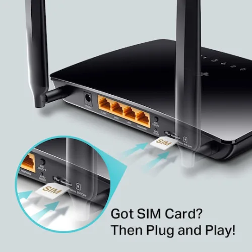 TP-LINK Archer MR400 v4 Ασύρματο 4G Mobile Router Wi‑Fi 5 με 3 Θύρες Ethernet