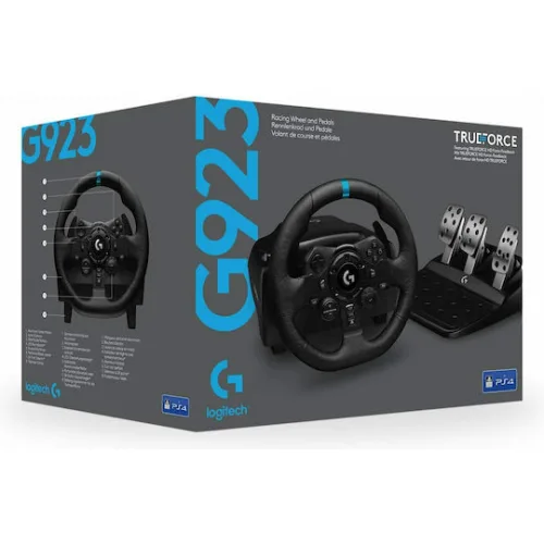 Logitech G923 Trueforce Τιμονιέρα με Πετάλια για PS4 / PC / PS5 με 900° Περιστροφής