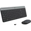 Logitech MK470 Ασύρματο Σετ Πληκτρολόγιο & Ποντίκι Αγγλικό US Γκρι