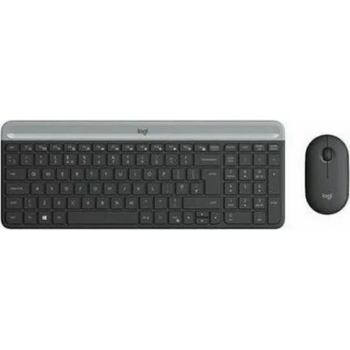 Logitech MK470 Ασύρματο Σετ Πληκτρολόγιο & Ποντίκι Αγγλικό US Γκρι