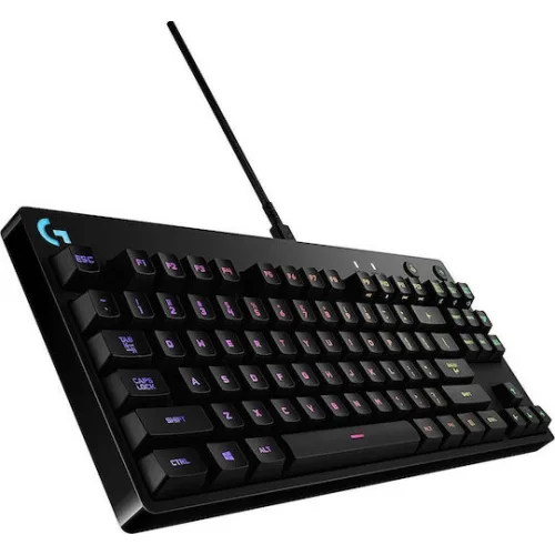 Logitech G Pro Gaming Μηχανικό Πληκτρολόγιο Tenkeyless με GX Blue διακόπτες και RGB φωτισμό (Αγγλικό US)