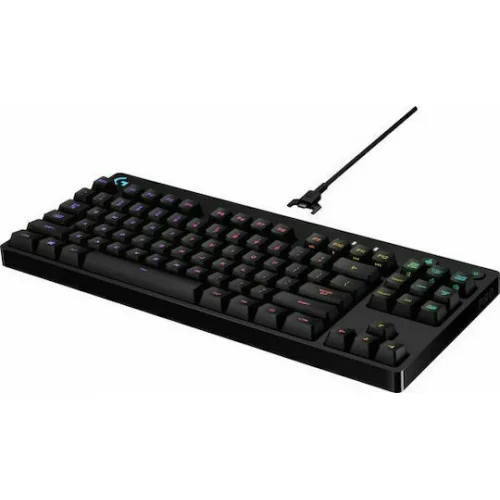 Logitech G Pro Gaming Μηχανικό Πληκτρολόγιο Tenkeyless με GX Blue διακόπτες και RGB φωτισμό (Αγγλικό US)