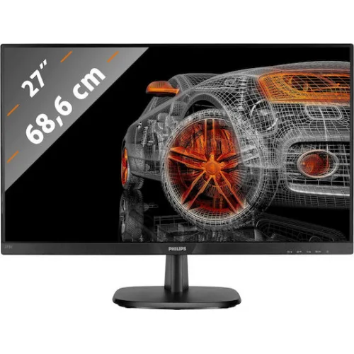 Philips 273V7QJAB IPS Monitor 27" FHD 1920x1080 με Χρόνο Απόκρισης 5ms GTG