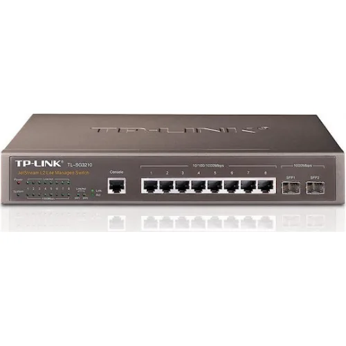TP-LINK TL-SG3210 v2 Managed L2 Switch με 8 Θύρες Ethernet και 2 SFP Θύρες