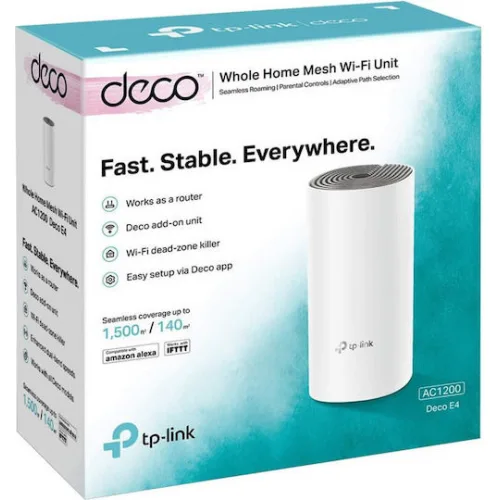 TP-LINK Deco E4 v1 WiFi Mesh Network Access Point Wi‑Fi 5 Dual Band (2.4 & 5GHz)