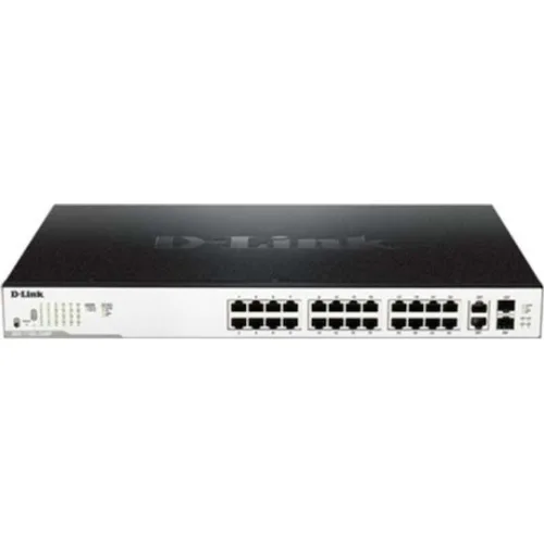 D-Link DGS-1100-26MP v2 Managed L2 PoE+ Switch με 24 Θύρες Gigabit (1Gbps) Ethernet και 2 SFP Θύρες