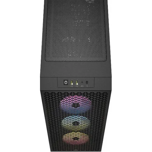 Corsair 3000D Airflow TG RGB Gaming Midi Tower Κουτί Υπολογιστή με Πλαϊνό Παράθυρο Μαύρο