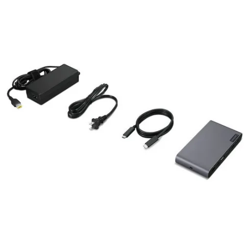 Lenovo USB-C Universal Business Dock USB-C Docking Station με HDMI/DisplayPort 4K και σύνδεση 2 Οθονών Μαύρο