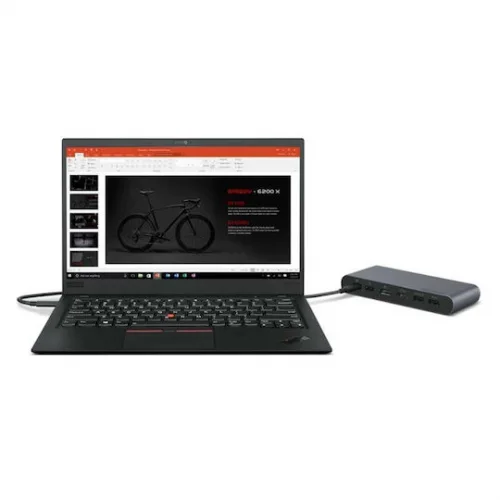 Lenovo USB-C Universal Business Dock USB-C Docking Station με HDMI/DisplayPort 4K και σύνδεση 2 Οθονών Μαύρο