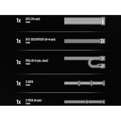 Corsair CX Series CX550 550W Μαύρο Τροφοδοτικό Υπολογιστή Full Wired 80 Plus Bronze