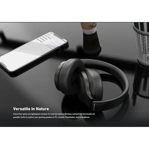 HiFuture Future Tour Ασύρματα / Ενσύρματα Over Ear Ακουστικά με 40 ώρες Λειτουργίας Μαύρα HiFuture Future Tour Ασύρματα / Ενσύρματα Over Ear Ακουστικά με 40 ώρες Λειτουργίας Μαύρα