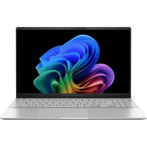 Asus Vivobook S 15 OLED S5507QA-MA001W 15.6" 120Hz (Snapdragon-X Elite X1E-78-100/32GB/1TB SSD/W11 Home) Cool Silver (GR Keyboard)