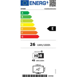 Kydos Smart Τηλεόραση 32" HD Ready LED K32AH22SD01BV2 HDR (2024)