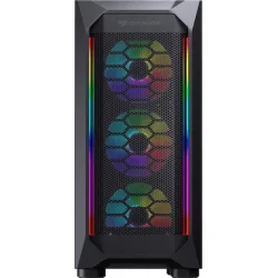 Cougar MX410 Mesh-G RGB Gaming Midi Tower Κουτί Υπολογιστή με Πλαϊνό Παράθυρο Μαύρο Cougar MX410 Mesh-G RGB Gaming Midi Tower Κουτί Υπολογιστή με Πλαϊνό Παράθυρο Μαύρο