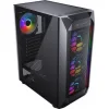 Cougar MX410 Mesh-G RGB Gaming Midi Tower Κουτί Υπολογιστή με Πλαϊνό Παράθυρο Μαύρο
