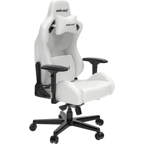 Anda Seat AD12XL Kaiser II Καρέκλα Gaming Δερματίνης με Ρυθμιζόμενα Μπράτσα White