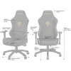 Anda Seat Phantom 3 Υφασμάτινη Καρέκλα Gaming με Ρυθμιζόμενα Μπράτσα Γκρι