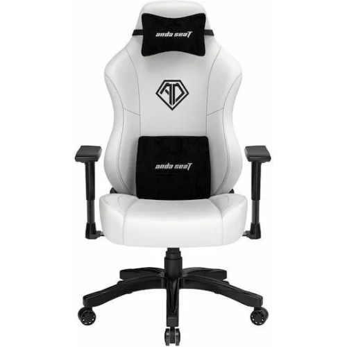 Anda Seat Phantom 3 Καρέκλα Gaming Δερματίνης με Ρυθμιζόμενα Μπράτσα Cloudy White